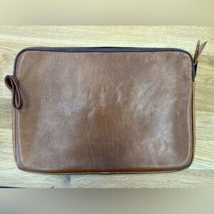 Vintage baseball leather portfolio/laptop case